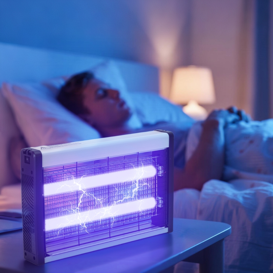 Brilagi - Piège à insectes électrique 2xUV/10W/230V 60 m2