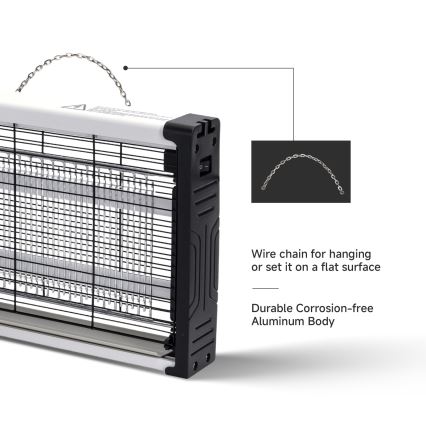 Brilagi - Piège à insectes électrique LED UV 2xLED/5W/230V 70 m2