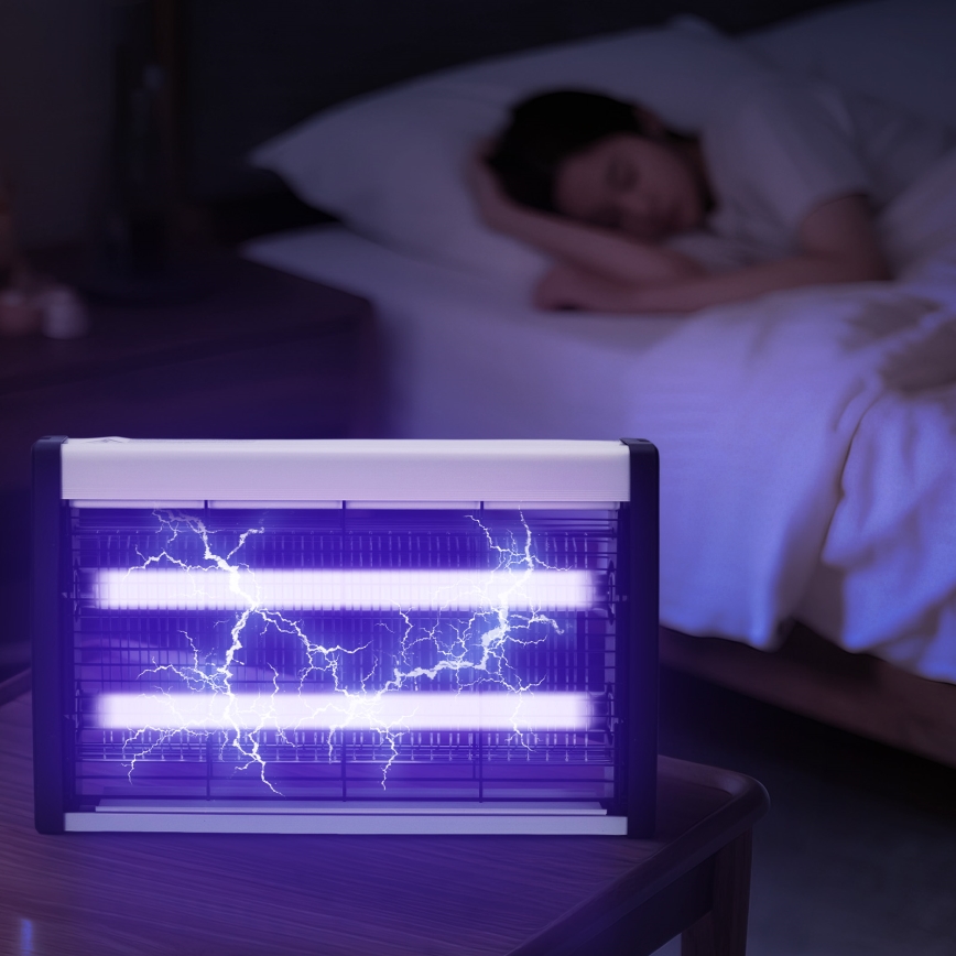 Brilagi - Piège électrique anti-insectes 2x UV / 15 W / 230 V / 80 m²