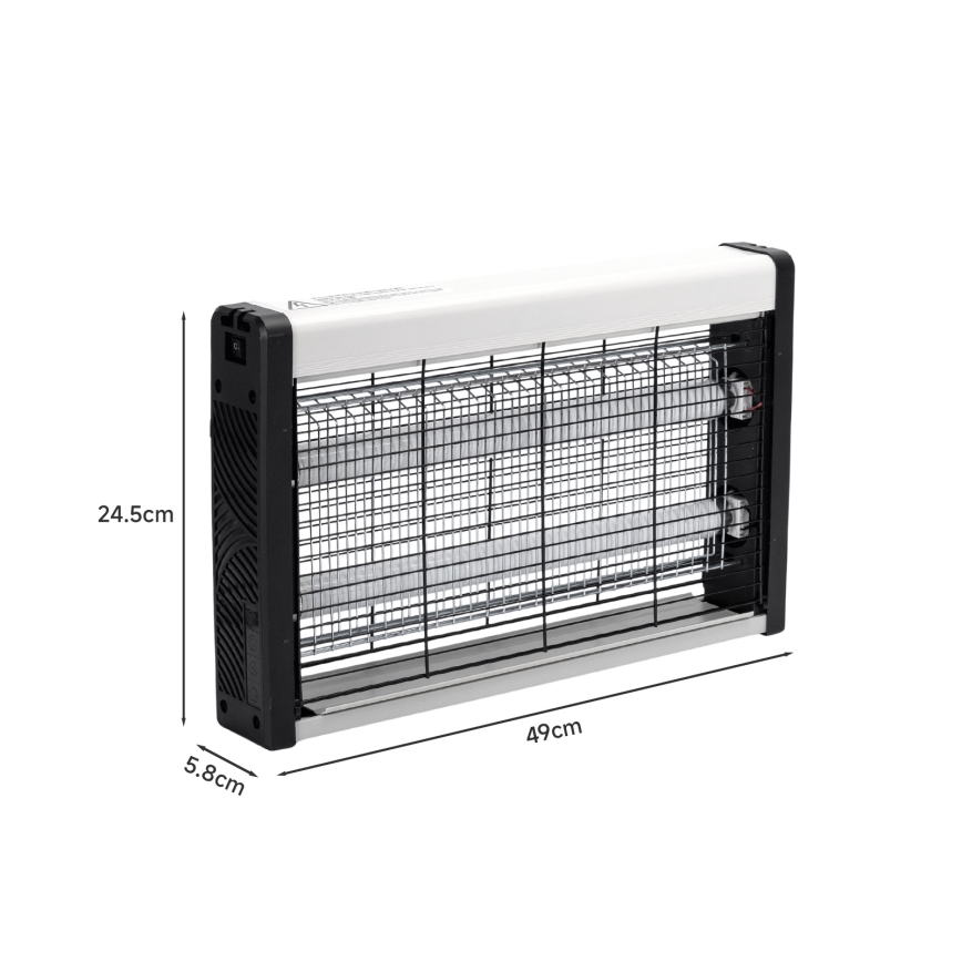Brilagi - Piège électrique anti-insectes 2x UV / 15 W / 230 V / 80 m²
