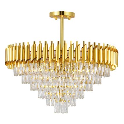 BRILAGI - Plafondkroonluchter ECLIPSE 12xE14/10W/230V Ø 78 cm goudkleurig