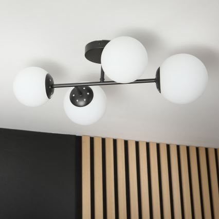 Brilagi - Plafondkroonluchter MALONY 4xE14/20W/230V zwart