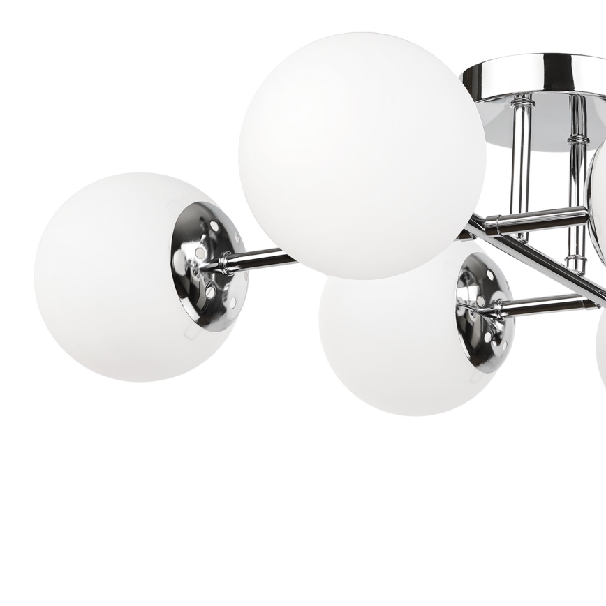 Brilagi - Plafondkroonluchter MALONY 6xE14/20W/230V glanzend chroom
