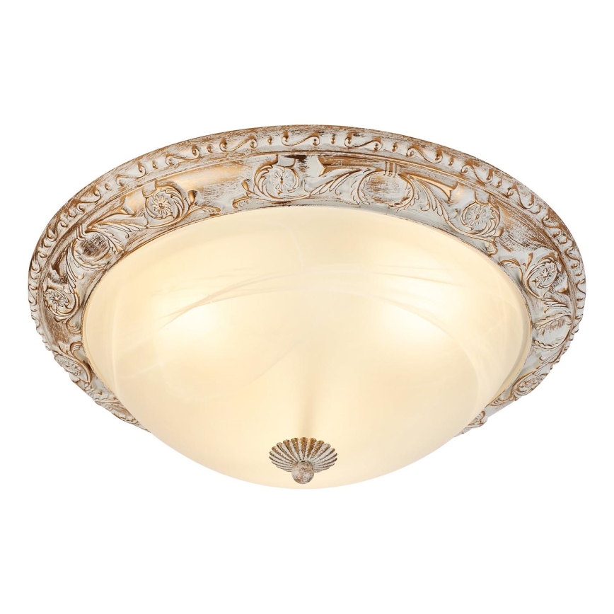 Brilagi - Plafondlamp ARIADNA 3xE27/60W/230V goud/crème/patina