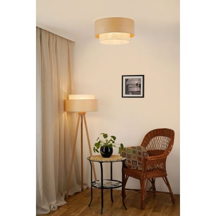 Brilagi - Plafondlamp ARIZONA BOHO 1xE27/15W/230V Ø 45 cm beige