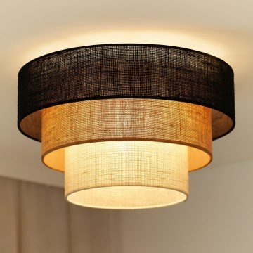 Brilagi - Plafondlamp ASPEN LUNETA 1xE27/15W/230V diameter 45 cm zwart/beige/crème