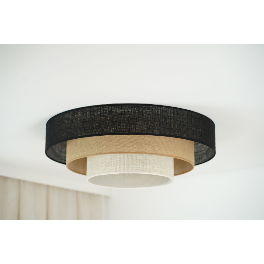 Brilagi - Plafondlamp ASPEN LUNETA LED/12W/230V Ø 60 cm 3000K/4000K/6400K zwart/beige/crème