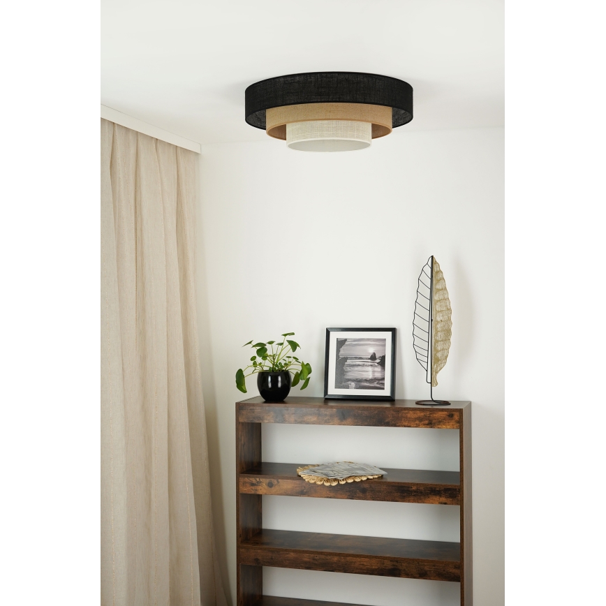 Brilagi - Plafondlamp ASPEN LUNETA LED/12W/230V Ø 60 cm 3000K/4000K/6400K zwart/beige/crème