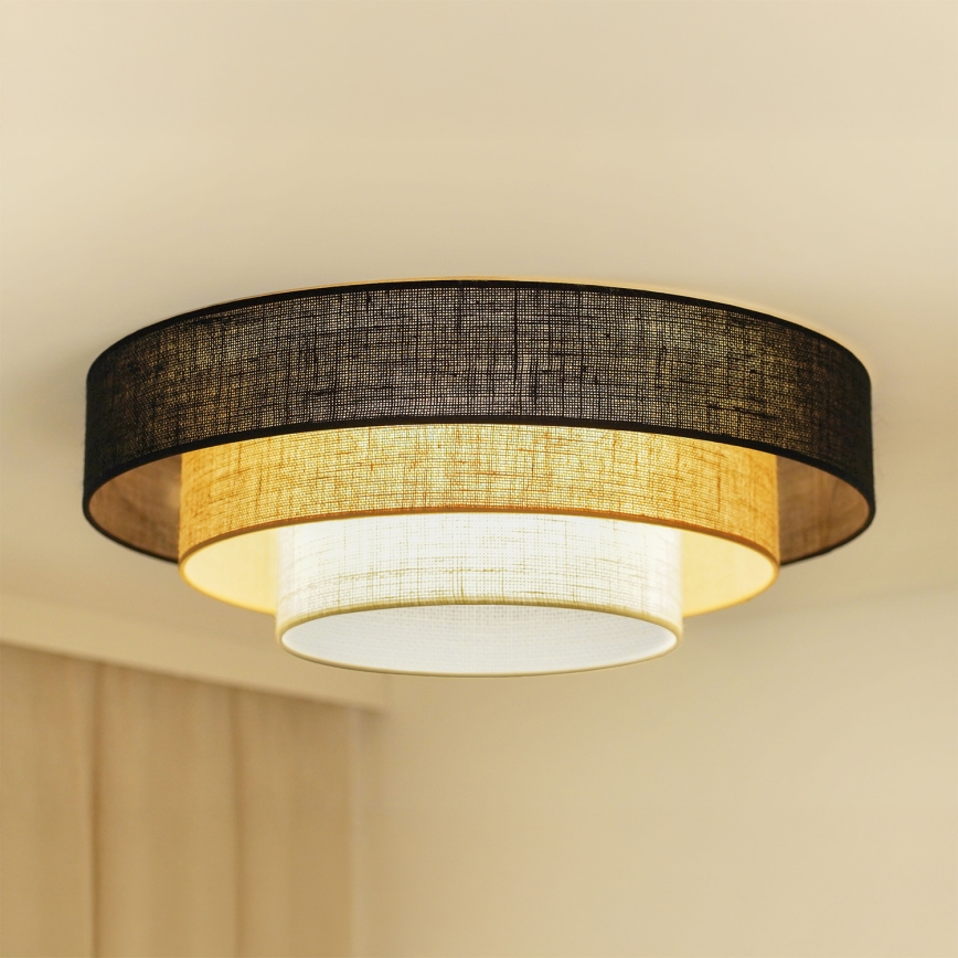 Brilagi - Plafondlamp ASPEN LUNETA LED/12W/230V Ø 60 cm 3000K/4000K/6400K zwart/beige/crème