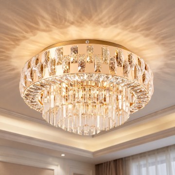 BRILAGI - Plafondlamp AURELIA 5xE14/40W/230V Ø 50 cm goudkleurig