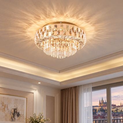 BRILAGI - Plafondlamp AURELIA 5xE14/40W/230V Ø 50 cm goudkleurig