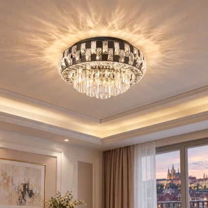 BRILAGI - Plafondlamp AURELIA 5xE14/40W/230V Ø 50 cm zwart