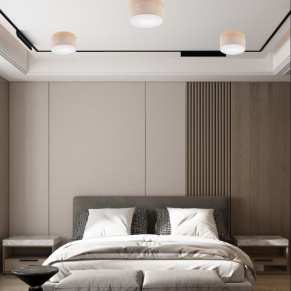 Brilagi - Plafondlamp BELLADONNA 1xE27/15W/230V beige/Dennenboom