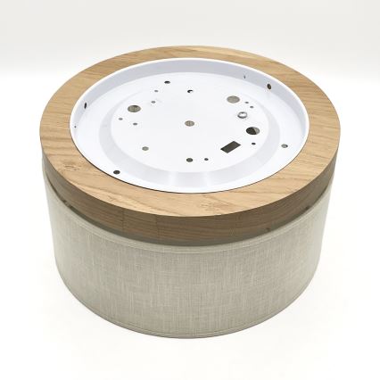 Brilagi - Plafondlamp BELLADONNA 1xE27/15W/230V diameter 30 cm crème/eiken