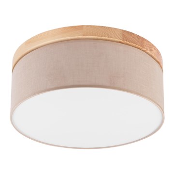 Brilagi - Plafondlamp BELLADONNA 2xE27/15W/230V beige/Grenen