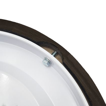 Brilagi - Plafondlamp CARVALHO SMOKEY 1xE27/60W/230V eiken Ø 27,5 cm