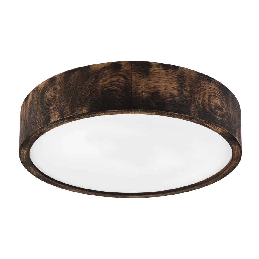 Brilagi - Plafondlamp CARVALHO SMOKEY 2xE27/60W/230V eiken Ø 37,5 cm