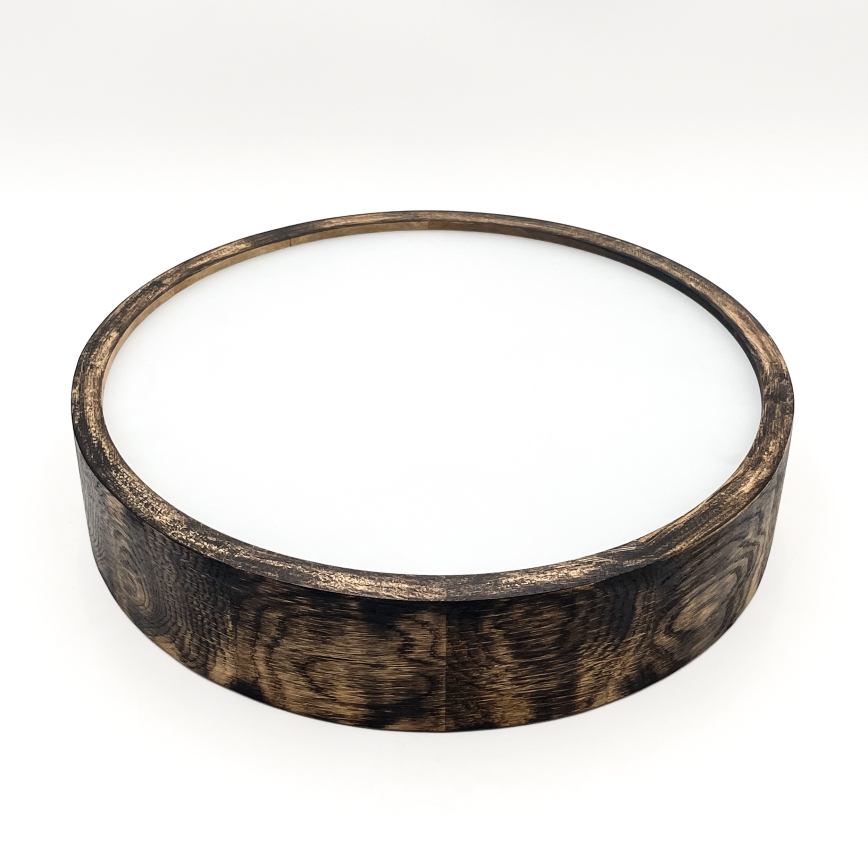 Brilagi - Plafondlamp CARVALHO SMOKEY 2xE27/60W/230V eiken Ø 37,5 cm