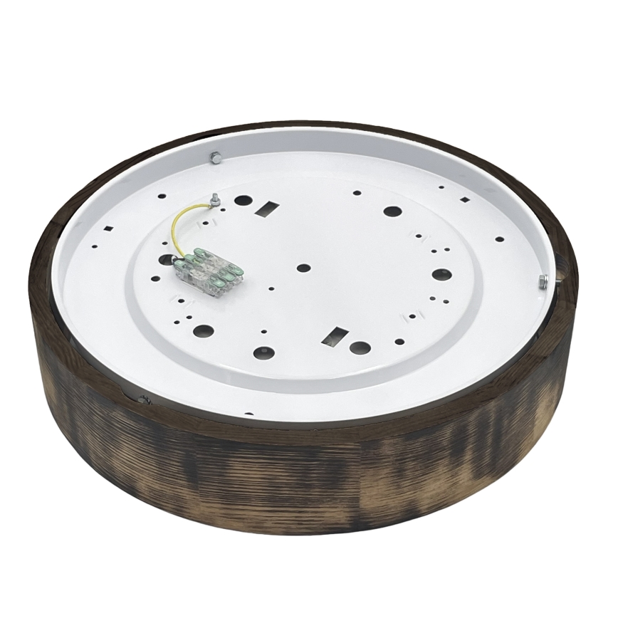 Brilagi - Plafondlamp CARVALHO SMOKEY 2xE27/60W/230V eiken Ø 37,5 cm