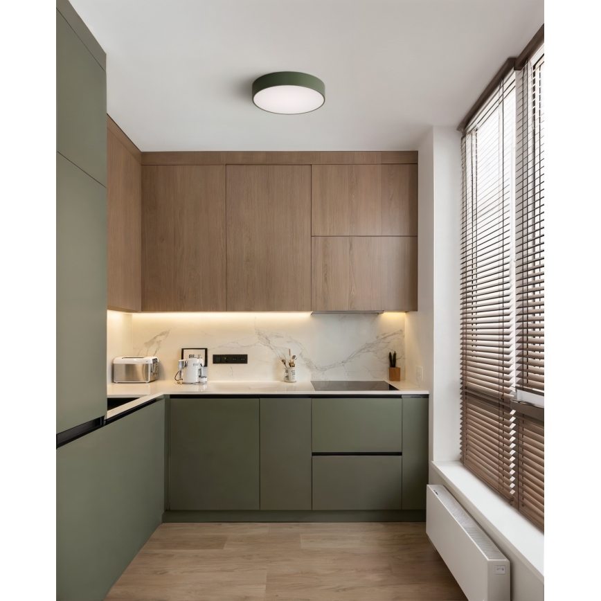 Brilagi - Plafondlamp CLARE 1xE27/40W/230V Ø 20 cm khaki