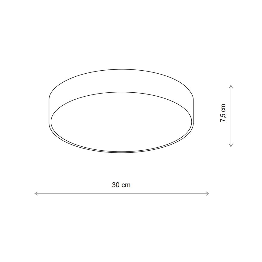 Brilagi - Plafondlamp CLARE 2xE27/40W/230V diameter 30 cm beige