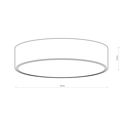 Brilagi - Plafondlamp CLARE 3xE27/24W/230V Ø 40 cm bordeaux