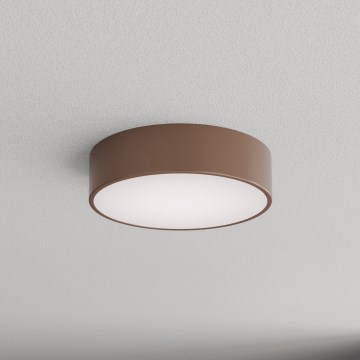 Brilagi - Plafondlamp CLARE voor badkamer met bewegings- en schemersensor, 2xE27/24W/230V, Ø 30 cm, bruin, IP54