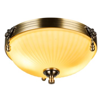 Brilagi - Plafondlamp CLASSIC 2xE27/60W/230V messing