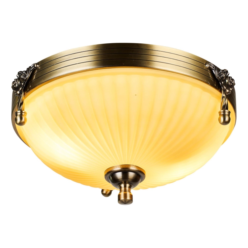 Brilagi - Plafondlamp CLASSIC 2xE27/60W/230V messing