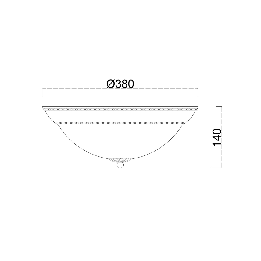 Brilagi - Plafondlamp CLASSIC 3xE27/60W/230V brons