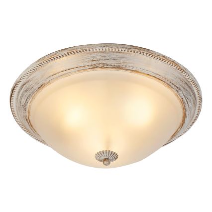 Brilagi - Plafondlamp CLASSIC 3xE27/60W/230V crème/patina