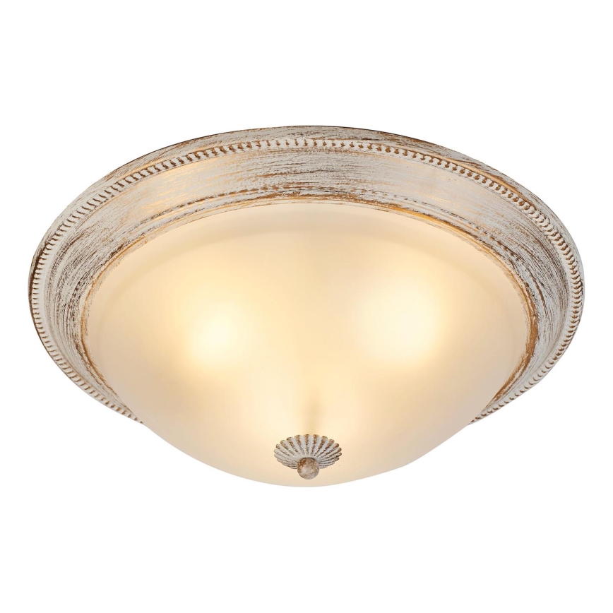 Brilagi - Plafondlamp CLASSIC 3xE27/60W/230V crème/patina