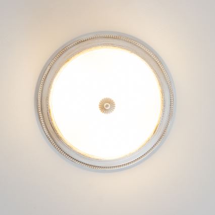 Brilagi - Plafondlamp CLASSIC 3xE27/60W/230V crème/patina