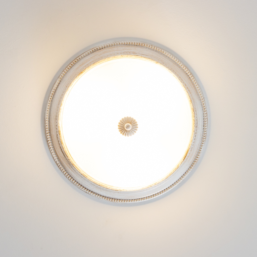 Brilagi - Plafondlamp CLASSIC 3xE27/60W/230V crème/patina