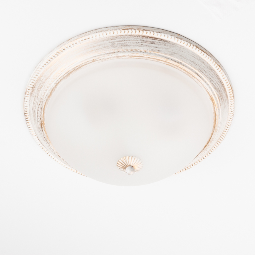 Brilagi - Plafondlamp CLASSIC 3xE27/60W/230V crème/patina