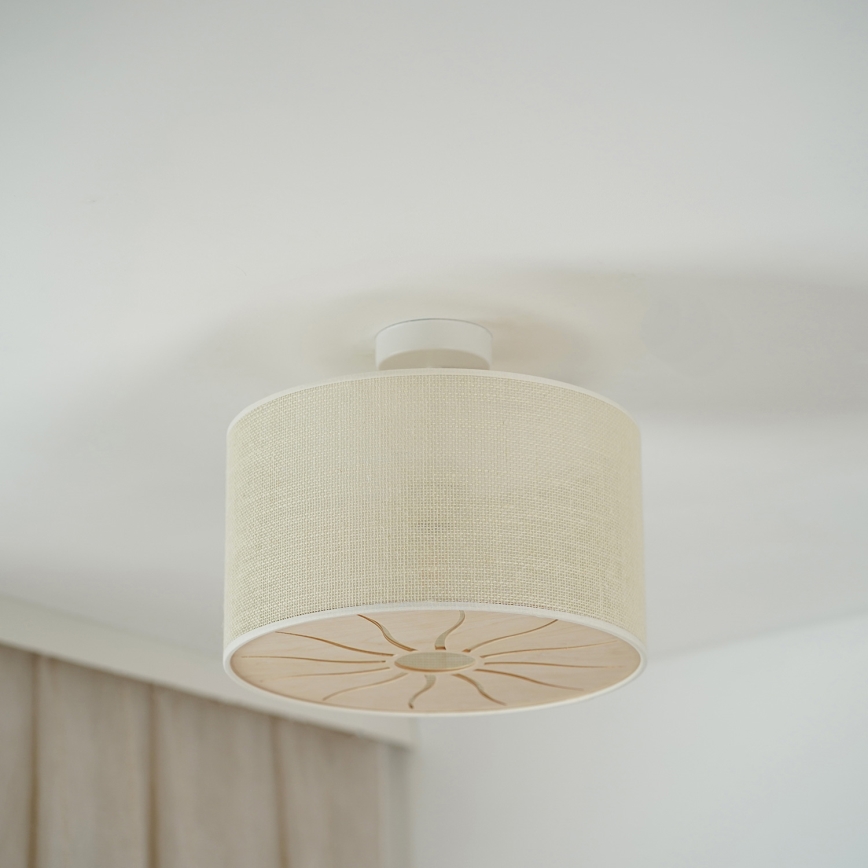 Brilagi - Opbouwlamp COUNTRY ROLLER 1xE27/15W/230V Ø 45 cm crème