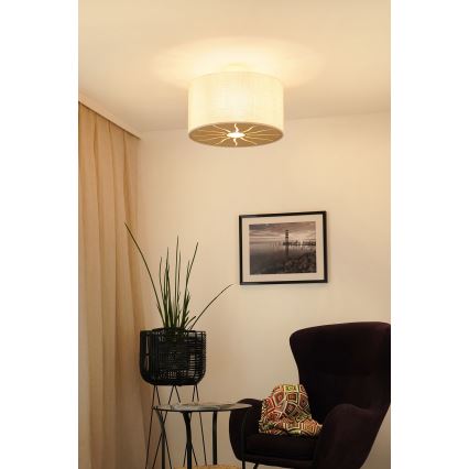 Brilagi - Opbouwlamp COUNTRY ROLLER 1xE27/15W/230V Ø 45 cm crème