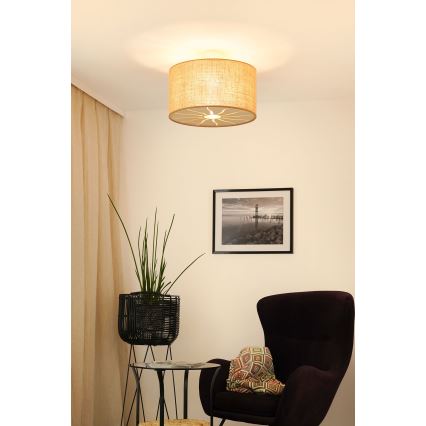 Brilagi - Opbouwlamp COUNTRY ROLLER 1xE27/15W/230V pr. 45 cm beige