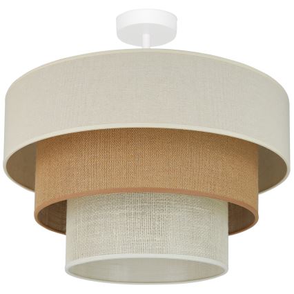 Brilagi - Opbouwlamp DENVER LUNETA 1xE27/15W/230V Ø 45 cm beige/bruin/crème