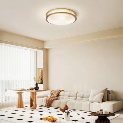 Brilagi - Plafondlamp ELARO 4xE27/40W/230V Ø 41 cm goudkleurig