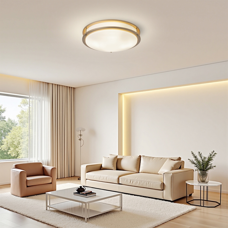 Brilagi - Plafondlamp ELARO 4xE27/40W/230V Ø 41 cm goudkleurig