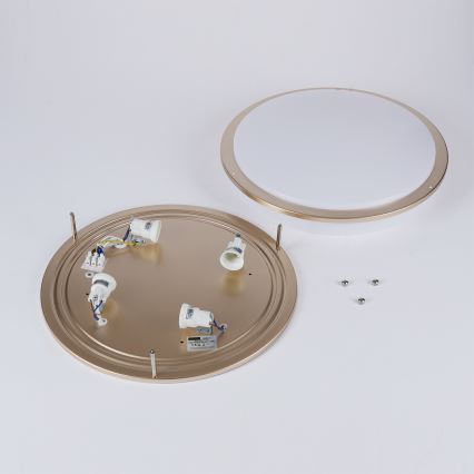 Brilagi - Plafondlamp ELARO 4xE27/40W/230V Ø 41 cm goudkleurig
