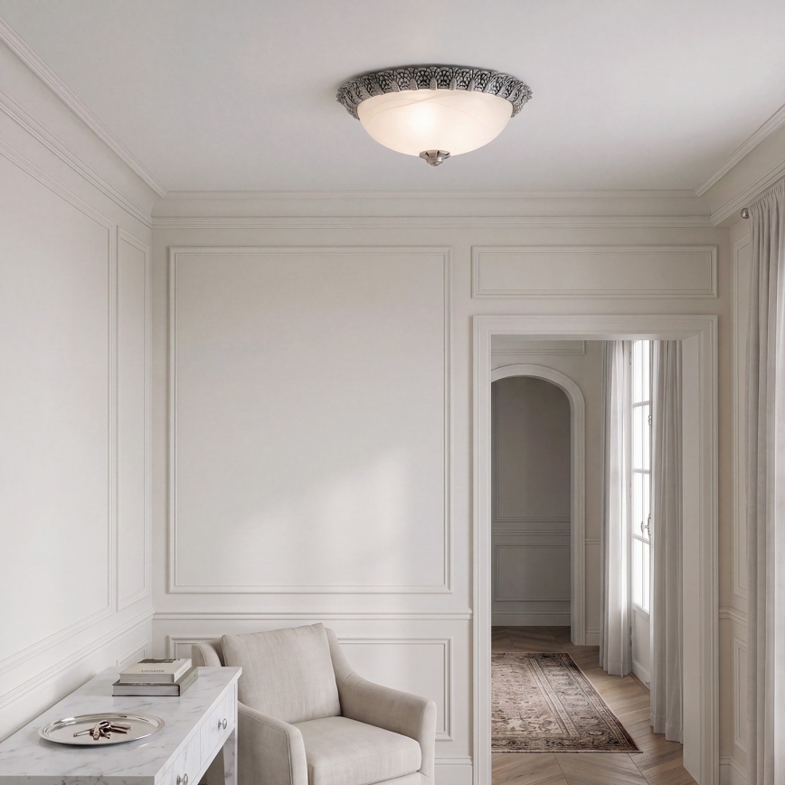 Brilagi - Plafondlamp FRESCO 2xE27/40W/230V pr. 30 cm zilver