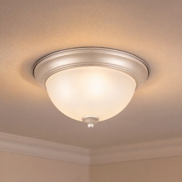 BRILAGI - Plafondlamp FRESCO 2xE27/40W/230V Ø 28 cm mat chroom