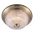 Brilagi - Plafondlamp FRESCO 2xE27/40W/230V Ø 28 cm messing