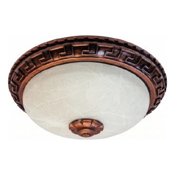 Brilagi - Plafondlamp FRESCO 2xE27/40W/230V Ø 30 cm koperkleurig