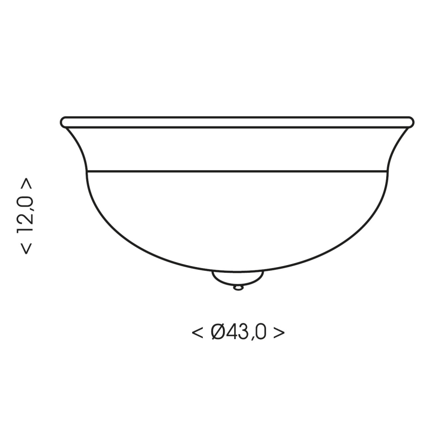 Brilagi - Plafondlamp FRESCO 2xE27/40W/230V Ø 43 cm bruin