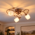 BRILAGI - Plafondlamp GRACE 3xE27/40W/230V Ø 53 cm patina/koper