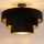 Brilagi - Plafondlamp LUNETA 1xE27/60W/230V Ø 40 cm zwart/goud