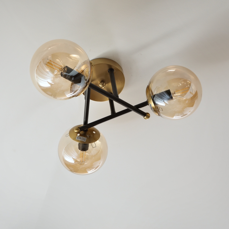 Brilagi - Plafondlamp MALIVA 3xE14/15W/230V goud